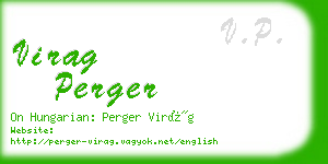 virag perger business card